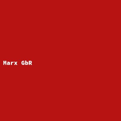 Manufacturer: Marx GbR