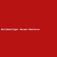 Reichhaltiger Marmor-Rasierer