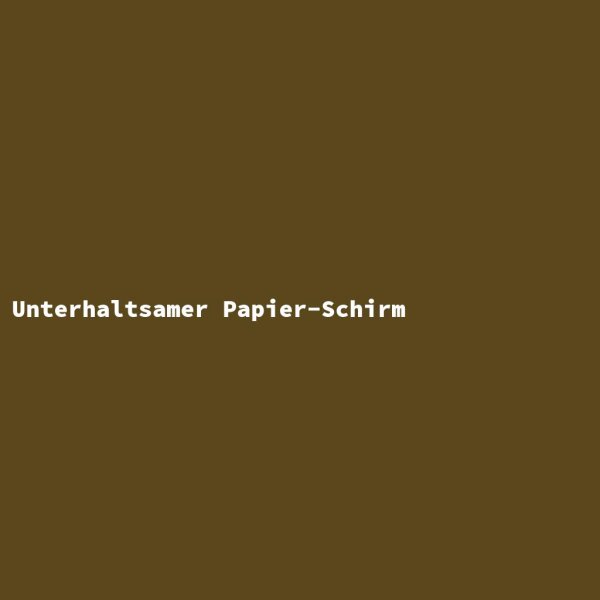 Unterhaltsamer Papier-Schirm