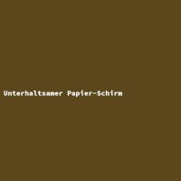 Unterhaltsamer Papier-Schirm