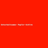 Unterhaltsamer Papier-Schirm