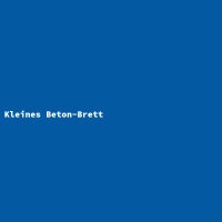 Kleines Beton-Brett