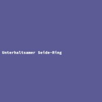 Unterhaltsamer Seide-Ring
